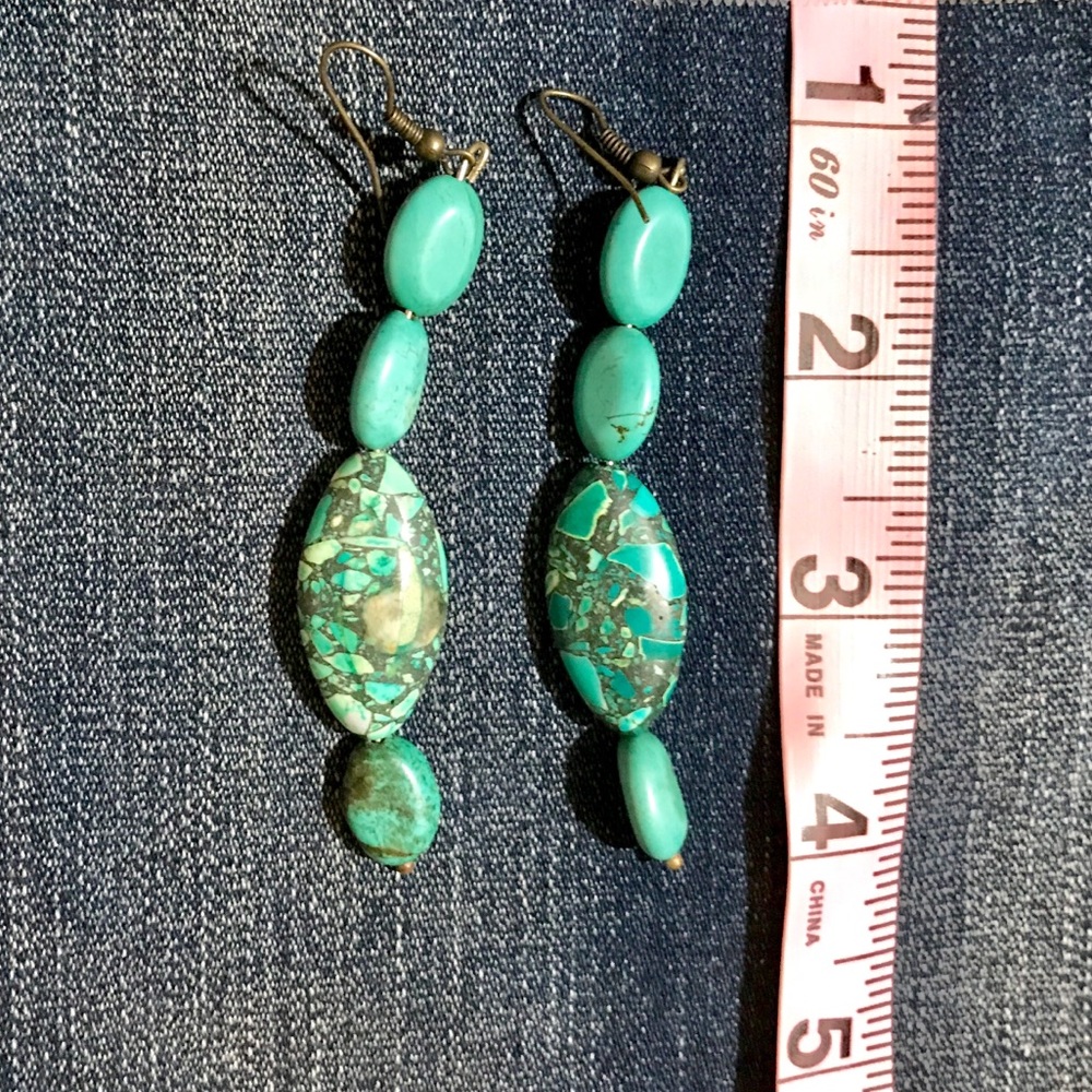 Turquoise Earrings - Picture 2 of 2